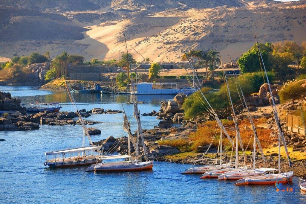 Elephantine island in Aswan , Egypt