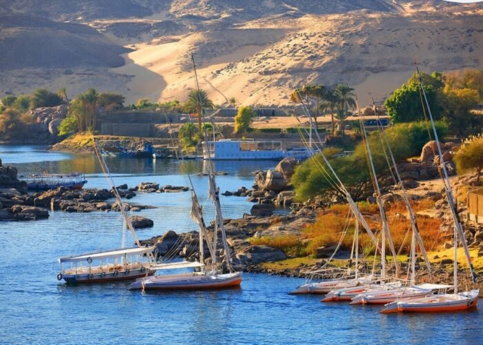 Elephantine island in Aswan , Egypt