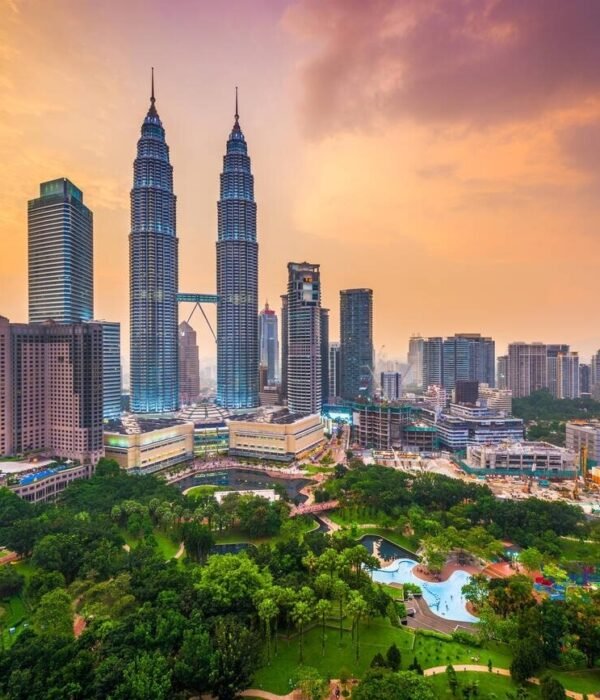 Malaysia park and skyline