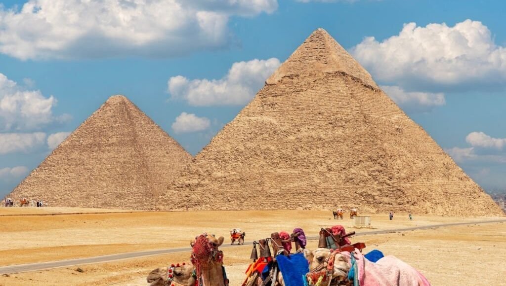 Pyramids of Giza in Cairo