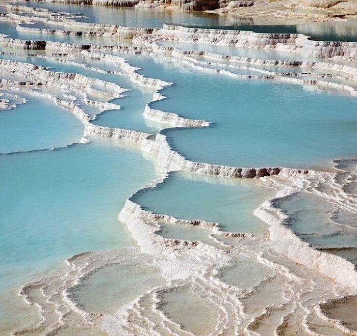 Travertine pools and terraces at ancient Hierapolis, Pamukkale