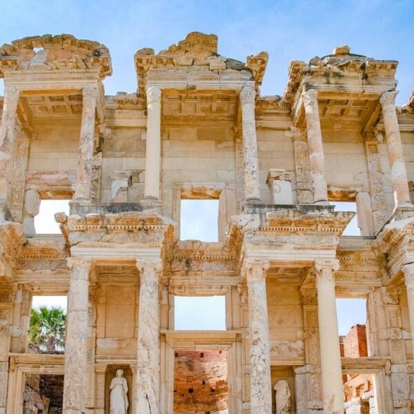 Turkey-Facade of library of Celsus in Ephesus, Turkey