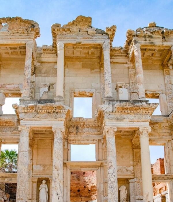 Turkey-Facade of library of Celsus in Ephesus, Turkey