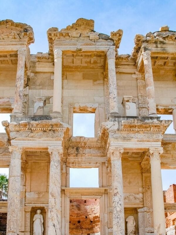 Turkey-Facade of library of Celsus in Ephesus, Turkey