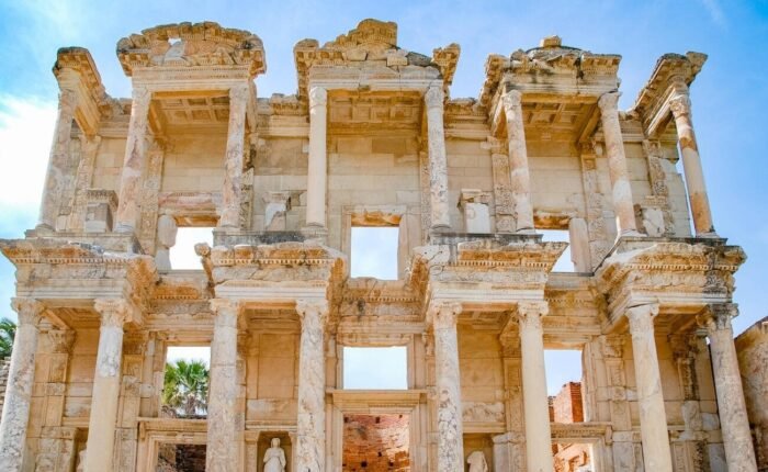 Turkey-Facade of library of Celsus in Ephesus, Turkey