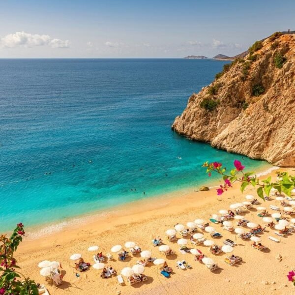 Turkey-Kaputas Beach Blue Water On Coast