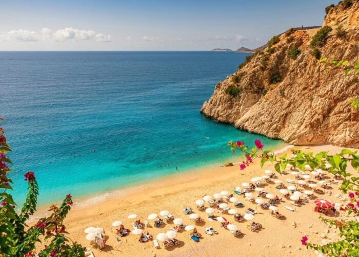 Turkey-Kaputas Beach Blue Water On Coast