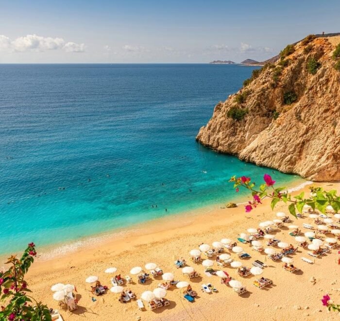 Turkey-Kaputas Beach Blue Water On Coast