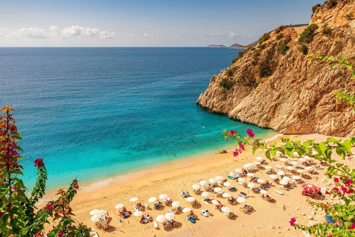 Turkey-Kaputas Beach Blue Water On Coast