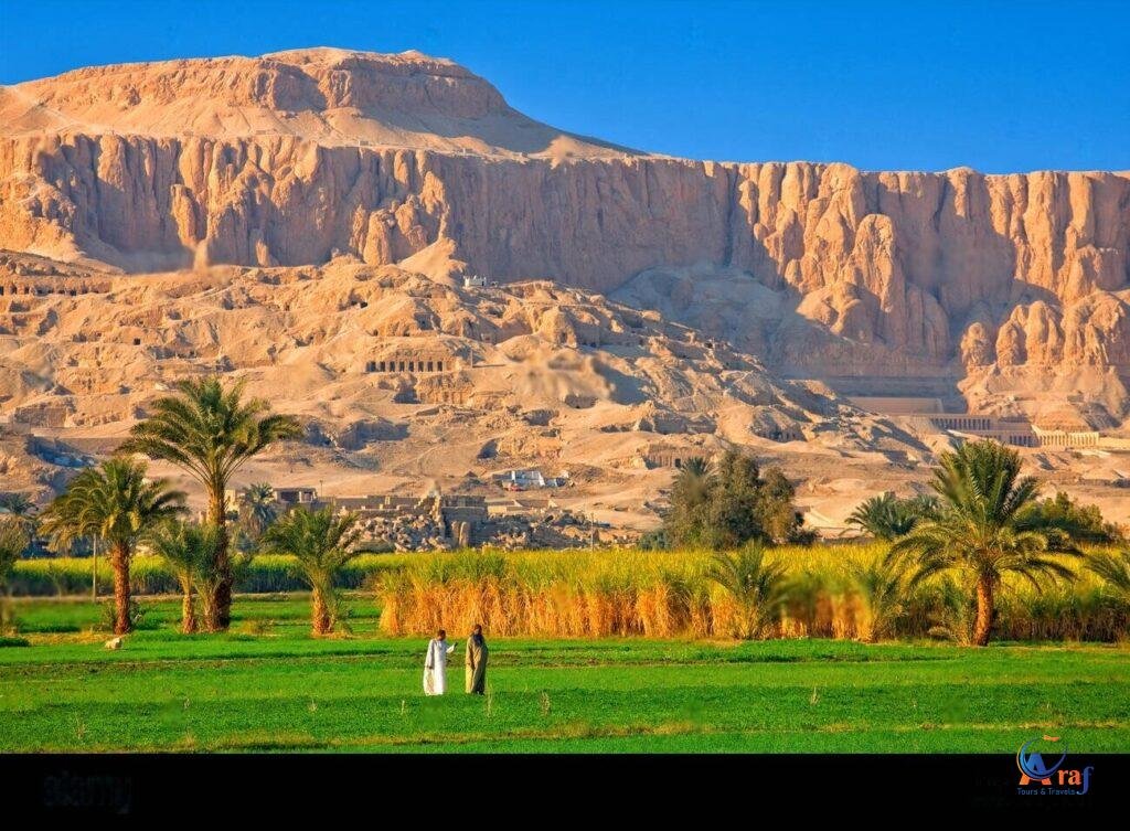Nile valley at Luxor Egypt
