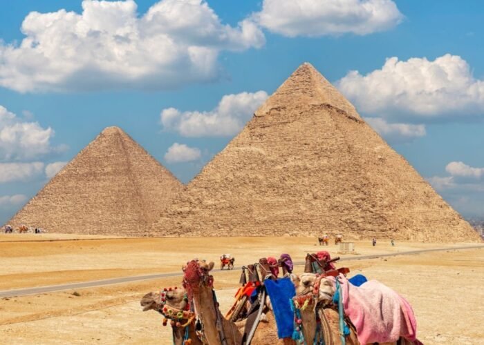 Pyramids of Giza in Cairo