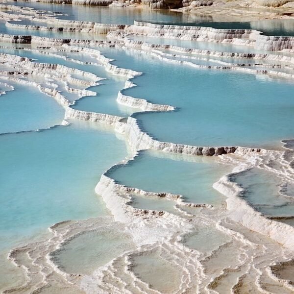 Travertine pools and terraces at ancient Hierapolis, Pamukkale