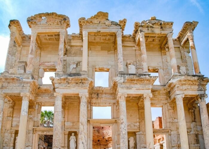 Turkey-Facade of library of Celsus in Ephesus, Turkey