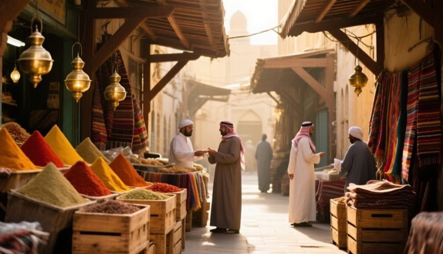 historic madinah market scenes