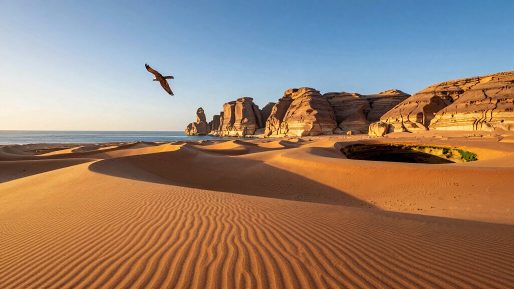 desert dunes sinkhole spires