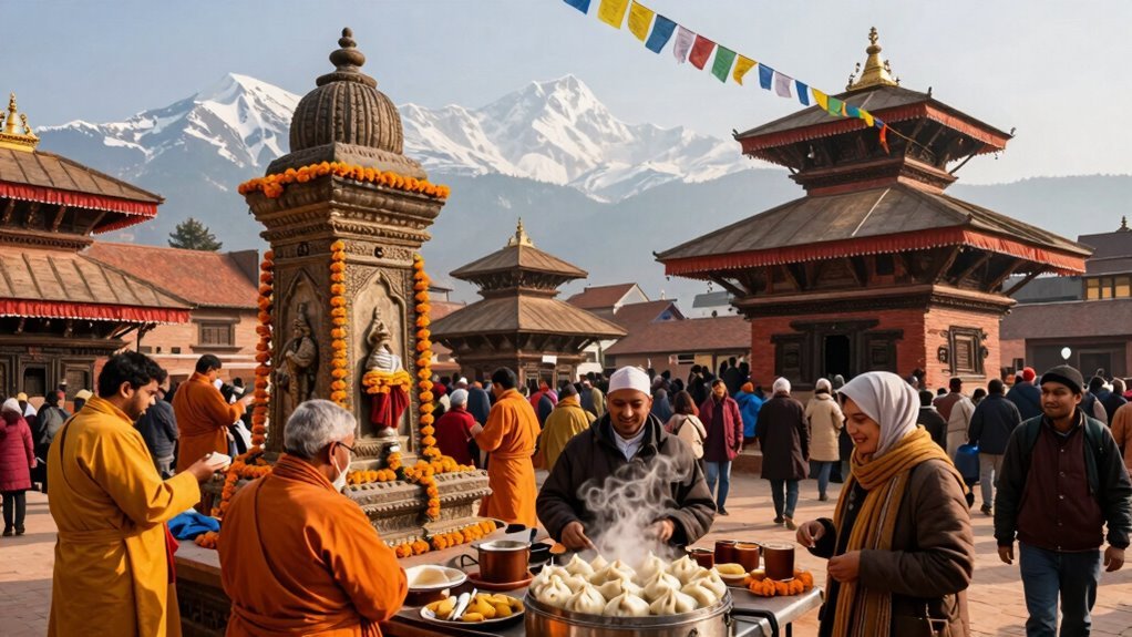 nepal winter temples festivals