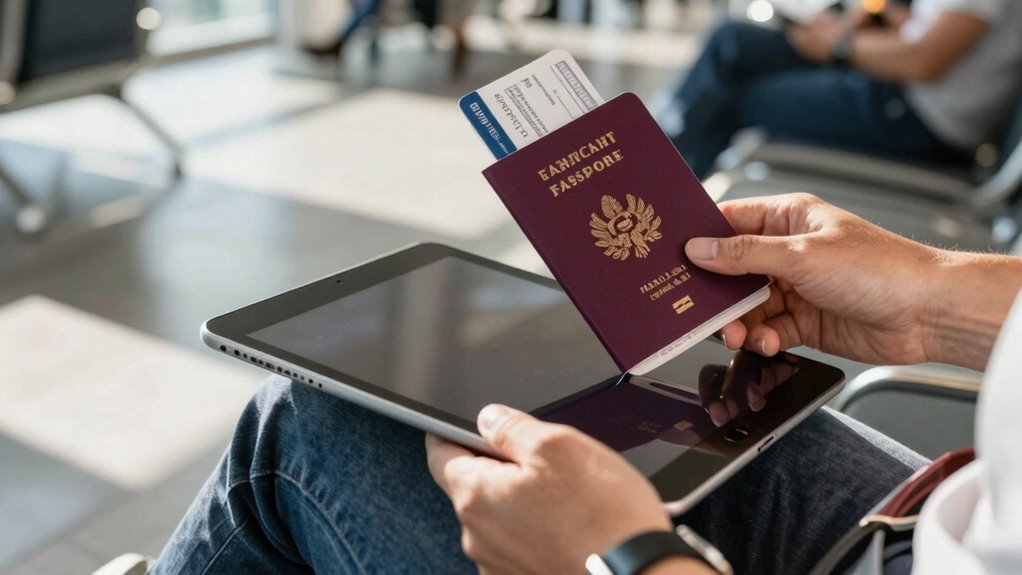 passport flight stay details