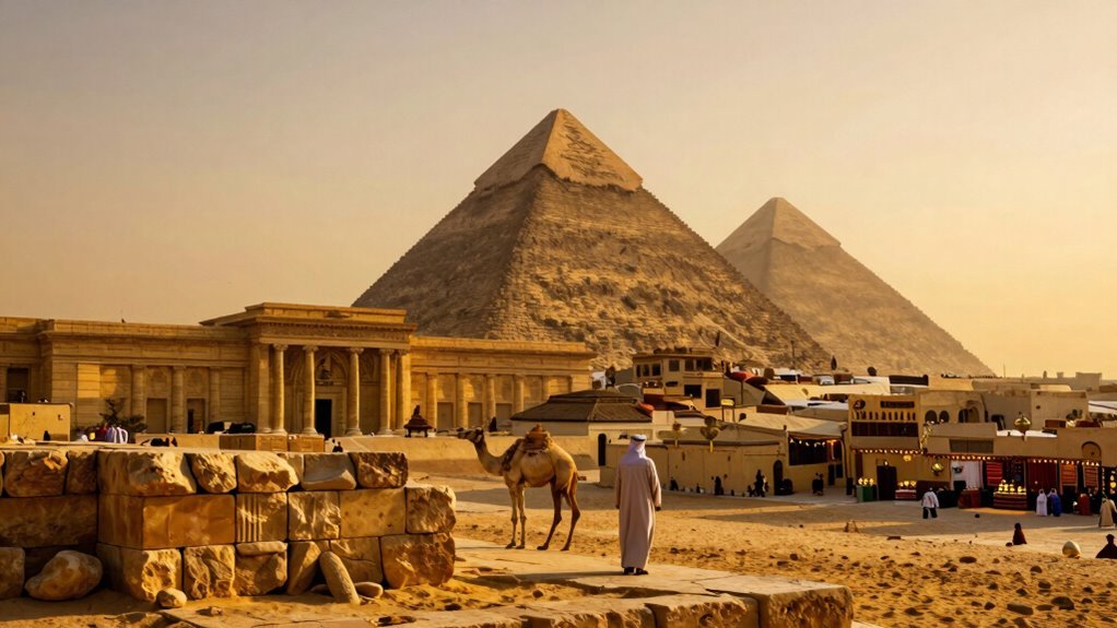 pyramids museum bazaar mint tea