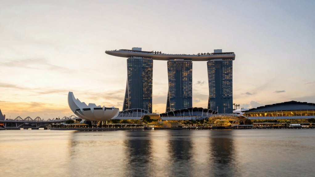 skyline architecture waterfront cultural theatre