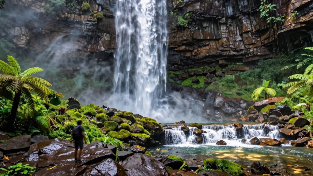 lush highland cascading waterfall adventures