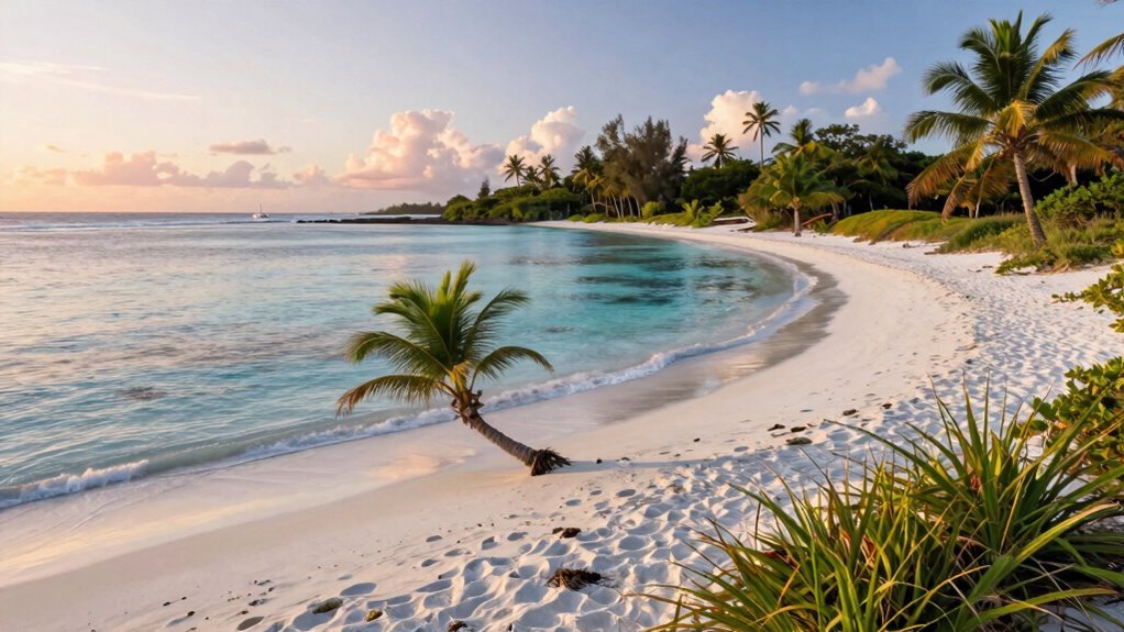 powdery shores tranquil promenade